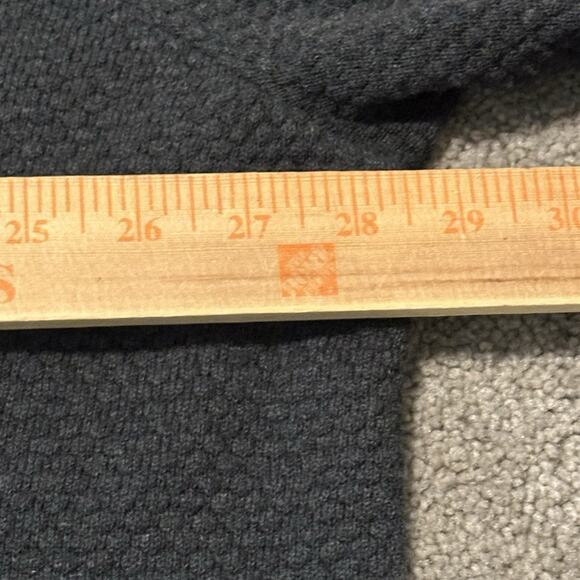 Oak Hill Shawl Men 3XLT Cardigan 100% Cotton Shawl Collar Knit Charcoal Gray - Picture 7 of 8